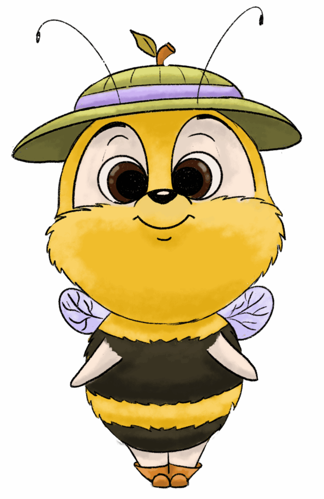Hummel mit Hut