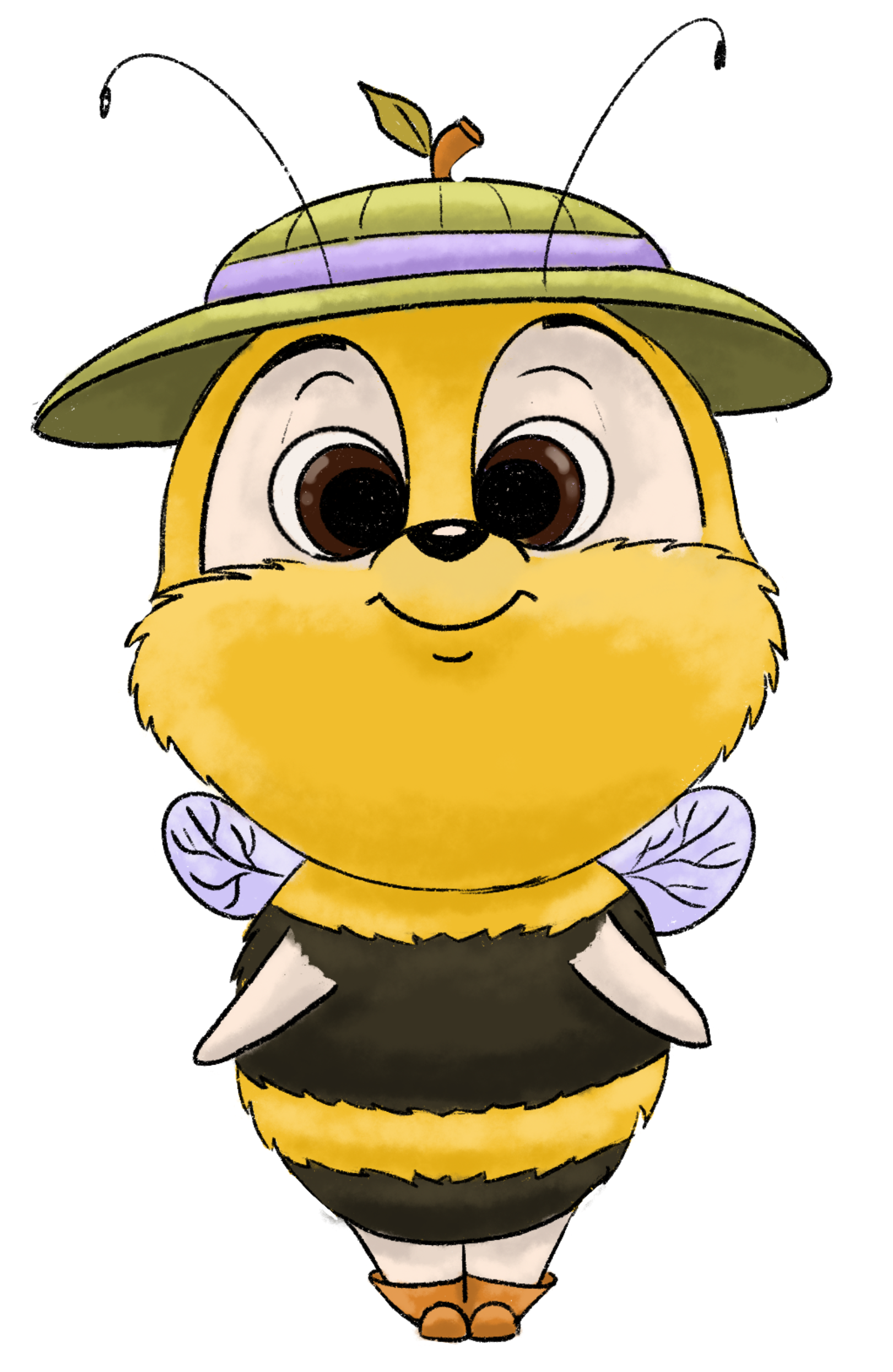 Hummel mit Hut